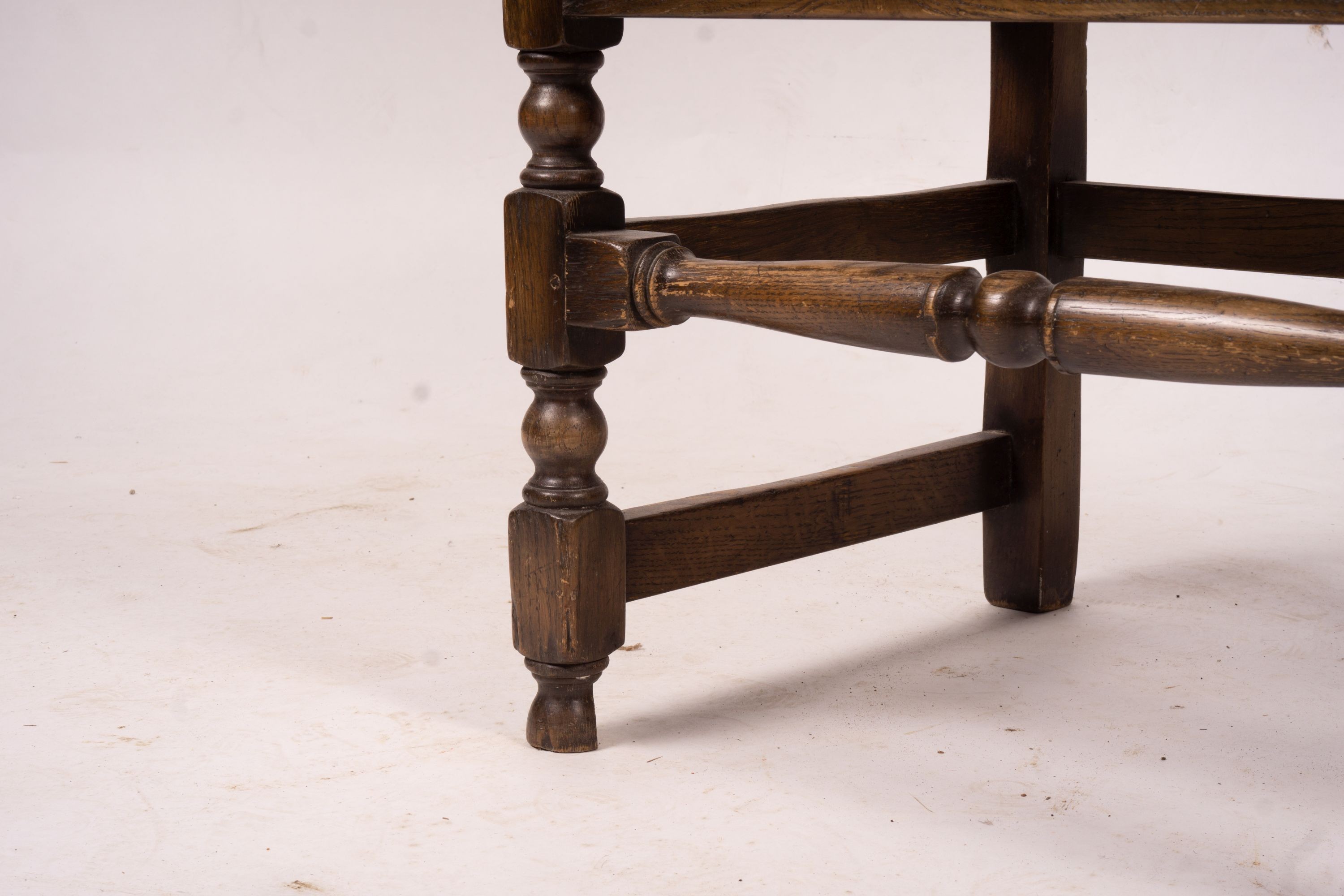 An early 20th century carved oak wainscot chair